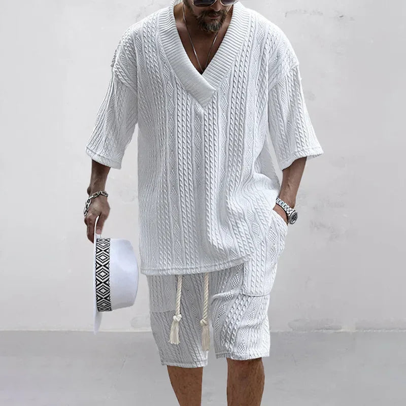 Conjunto Masculino Tricotado de 2 Peças
